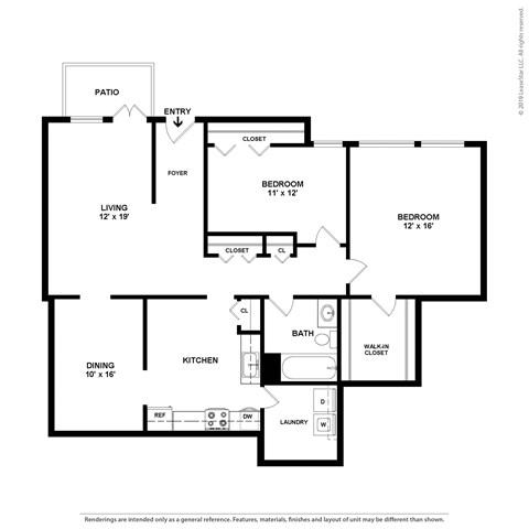 B4 floorplan at Vistas of Annandale, Virginia, 22003